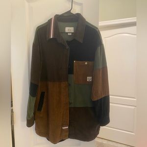 BDG corduroy patchwork button down